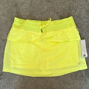 KYODAN Neon Tennis Gold Skort M NWT